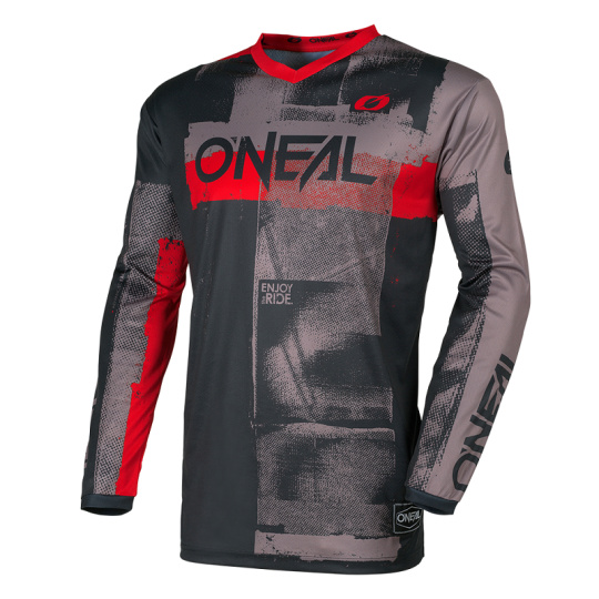O´Neal dres ELEMENT ROLLER šedá/červená