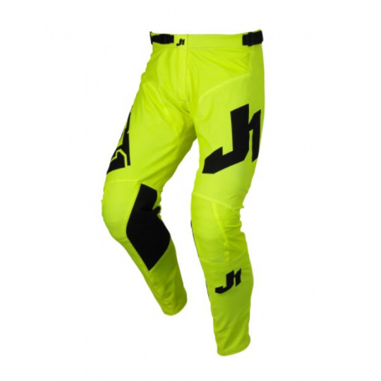 Dětské moto kalhoty JUST1 J-ESSENTIAL fluo žluté