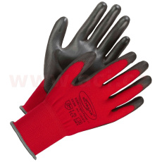 Pracovní rukavice Korsar Kori-Light Power 2.0 červené polyester (sada 12 párů)