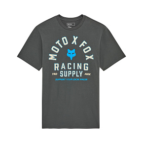 Pánské triko Fox ocal Racer Ss Prem Tee  Dark Shadow