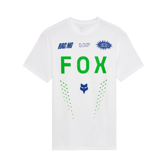 Pánské triko Fox Shield Ss Prem Tee  Optic White