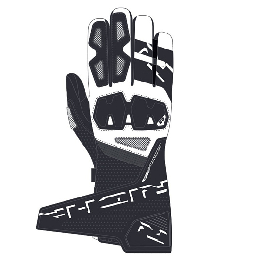 Moto rukavice RICHA RS-86 černo/bílé