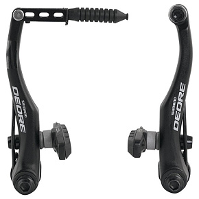 brzdy SHIMANO Deore BR-T610-L V-brake černé (pár), botky M70CT4 (jedna čelist) brzdy SHIMANO Deore BR-T610-L V-brake černé (pár), botky M70CT4 (jedna čelist)