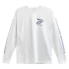 triko AUTHENTICATED TEE, ALPINESTARS (bílá/černá) triko AUTHENTICATED TEE, ALPINESTARS (bílá/černá)