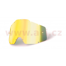 plexi Racecraft/Accuri/Strata, 100% (zlaté chrom, Anti-fog) * plexi Racecraft/Accuri/Strata, 100% (zlaté chrom, Anti-fog) *