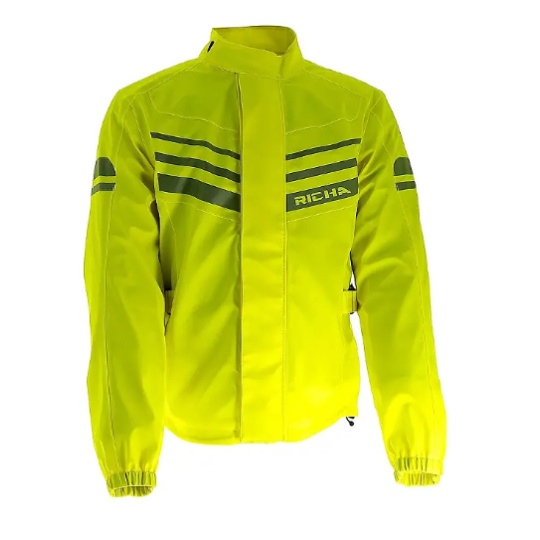 Moto pláštěnka bunda RICHA RAIN STRETCH 2L HOODIE fluo žlutá