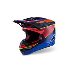 přilba SUPERTECH S-M10 ERA, ALPINESTARS (modrá/červená/žlutá fluo) 2026