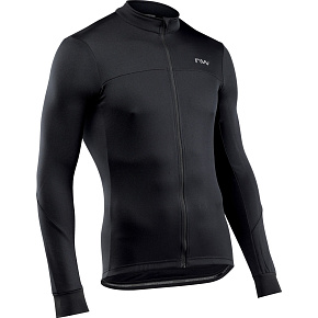 Cyklistický dres Northwave Force 2 Jersey Ls Full Zip Black Cyklistický dres Northwave Force 2 Jersey Ls Full Zip Black