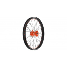 přední kolo kompletní (21" x 1,6") KTM, Q-TECH (černý ráfek, oranžový střed) přední kolo kompletní (21" x 1,6") KTM, Q-TECH (černý ráfek, oranžový střed)