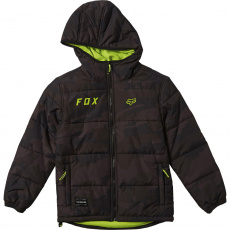 Dětská bunda Fox Youth Wasco Puffy Jacket Black Camor Dětská bunda Fox Youth Wasco Puffy Jacket Black Camor