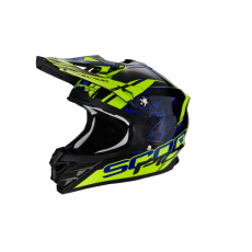 Moto přilba SCORPION VX-15 EVO AIR KITSUNE černo/modro/žlutá fluo Moto přilba SCORPION VX-15 EVO AIR KITSUNE černo/modro/žlutá fluo