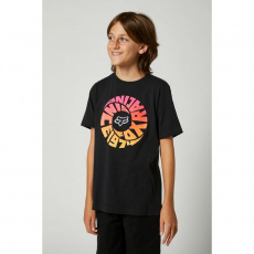 Dětské triko Fox Youth Revolver Ss Tee Black Dětské triko Fox Youth Revolver Ss Tee Black