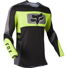 Pánský MX dres Fox Flexair Mirer Jersey Black/Yellow Pánský MX dres Fox Flexair Mirer Jersey Black/Yellow