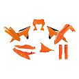 sada plastů KTM, RTECH (oranžová, 7 dílů)
