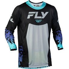 dres LITE FLAKE, FLY RACING - USA (černá/šedá)