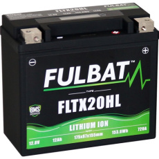lithiová baterie LiFePO4 YTX20HL-BS FULBAT 12V, 12Ah, 720A, 1,12 kg, 175x87x155mm nahrazuje typy:(YB16CL-B,YTX20HL-BS,YTX20L-BS) lithiová baterie LiFePO4 YTX20HL-BS FULBAT 12V, 12Ah, 720A, 1,12 kg, 175x87x155mm nahrazuje typy:(YB16CL-B,YTX20HL-BS,YTX20L-BS)