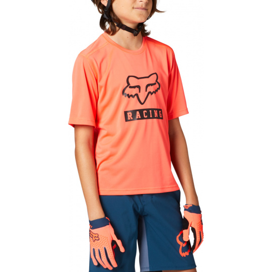 Dětský dres Fox Yth Ranger Ss Jersey Atomic Punch