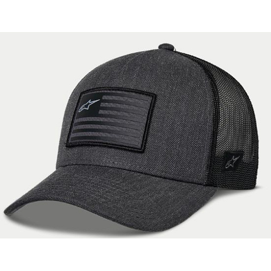 Alpinestars FLAG Snapback kšiltovka charcoal heather black