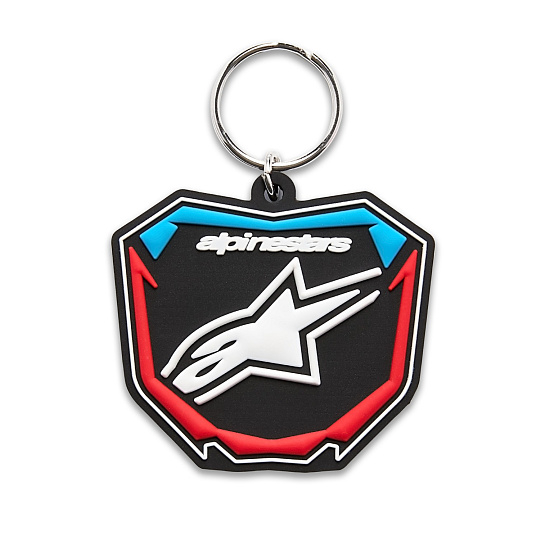 klíčenka PLATE, ALPINESTARS (černá/modrá/červená) klíčenka PLATE, ALPINESTARS (černá/modrá/červená)