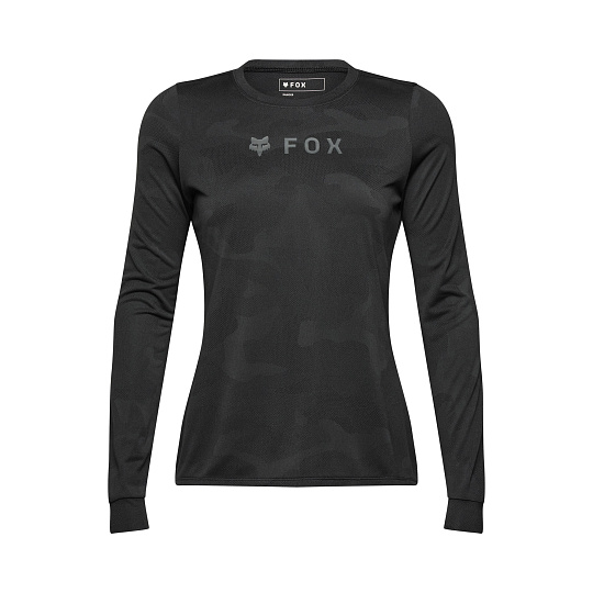 Dámský cyklo dres Fox W Ranger Tru Dri Ls Jersey  Black