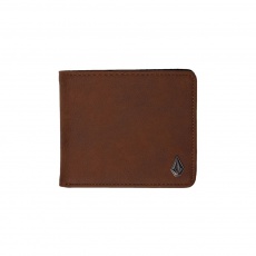 Pánská peněženka Volcom Slim Stone Pu Wlt L Brown Pánská peněženka Volcom Slim Stone Pu Wlt L Brown