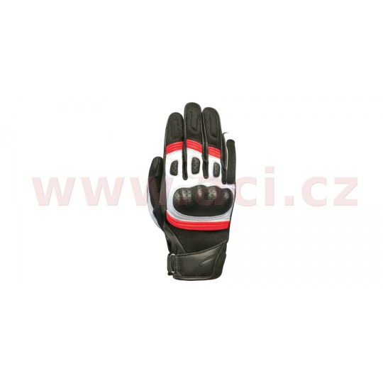 rukavice RP-6S, OXFORD (černé/červené/bílé)