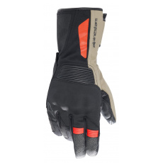 rukavice DENALI AEROGEL DRYSTAR, ALPINESTARS (černá/khaki/červená fluo) 2023