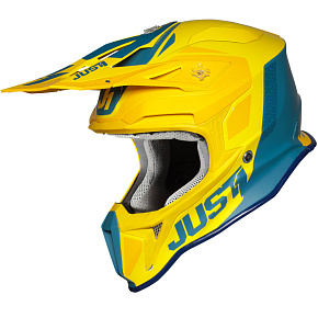 Moto přilba JUST1 J18 PULSAR matná žluto/modrá Moto přilba JUST1 J18 PULSAR matná žluto/modrá