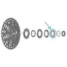 pastorek SHIMANO 11 zubů pro 11 pastorkový systém CS-LG700 Linkglide