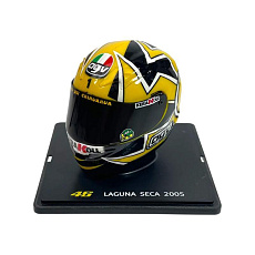 Model přilby Moto GP Valentino Rossi Laguna Seca 2005 1:5 Model přilby Moto GP Valentino Rossi Laguna Seca 2005 1:5