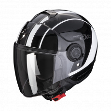 Moto přilba SCORPION EXO-CITY SCOOT metal černo/bílá