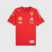Týmové tričko Charles Leclerc - Scuderia Ferrari F1 červené - XXL