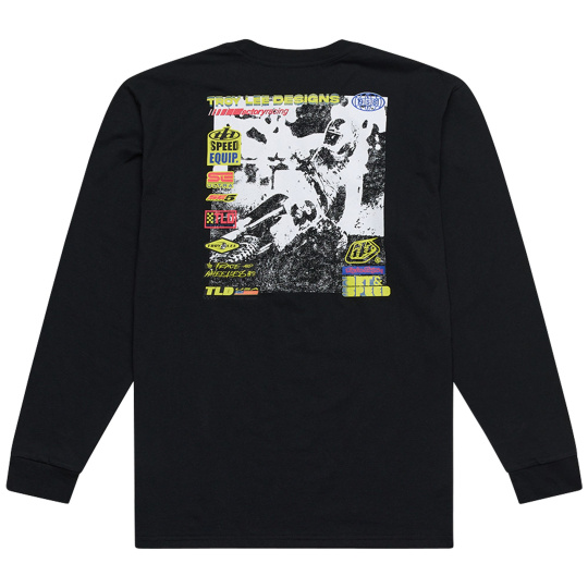 TLD TRIKO S DLOUHÝM RUKÁVEM OVERLOAD BLACK (72925200)