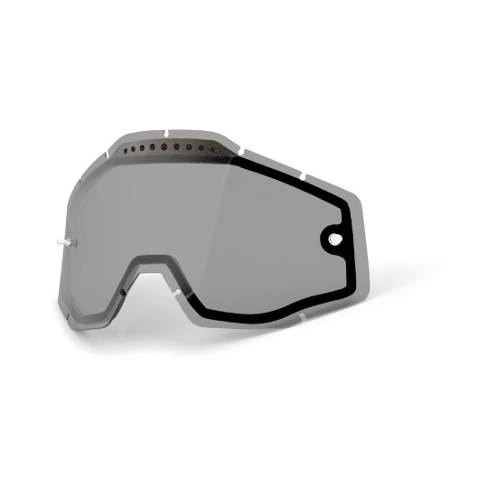 plexi Dual Racecraft/Accuri/Strata, 100% (kouřové Vented, Anti-fog)
