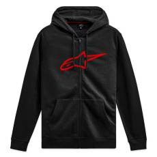 mikina AGELESS ZIP HOODIE 3, ALPINESTARS (černá/červená) mikina AGELESS ZIP HOODIE 3, ALPINESTARS (černá/červená)