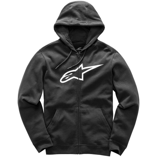 Alpinestars Ageless II Fleece mikina Black - černá s kapucí a zi