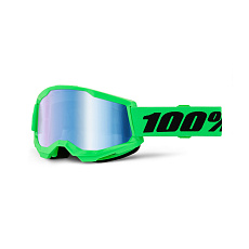 STRATA 2 NEW, 100% brýle neon zelené, modré plexi