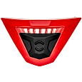 čelní kryt ventilace pro přilby AERO, CASSIDA (červená/černá)