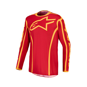 dres FLUID APEX V2, ALPINESTARS (červená/zlatá) 2027 dres FLUID APEX V2, ALPINESTARS (červená/zlatá) 2027