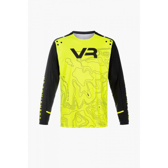 Dres VR EQUIPMENT MX EQMLSMX00128 černo/fluo žlutý