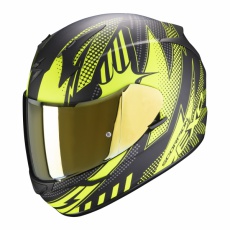 Moto přilba SCORPION EXO-390 POP černo/žlutá Moto přilba SCORPION EXO-390 POP černo/žlutá
