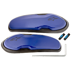 slidery špičky pro boty Supertech R/SMX PLUS/SMX-6/SMX S a SMX-1 R, ALPINESTARS (modrá, plast, pár)