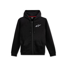 Alpinestars Ageless Chest hoodie - se zipem černá/bílá Alpinestars Ageless Chest hoodie - se zipem černá/bílá