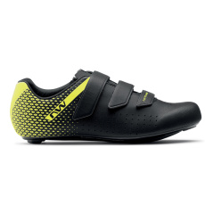 Pánské Road tretry Northwave Core 2  Black/Yellow Fluo