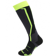 lyžařské ponožky BLIZZARD Allround ski socks junior, black/anthracite/signal yellow