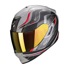 Moto přilba SCORPION EXO-1400 EVO AIR ATTUNE šedo/černo/červená Moto přilba SCORPION EXO-1400 EVO AIR ATTUNE šedo/černo/červená