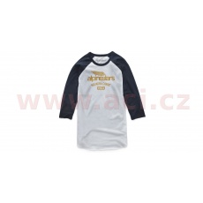 triko WINGED TEAM TEE 3/4 rukáv, ALPINESTARS (bílá/modrá) triko WINGED TEAM TEE 3/4 rukáv, ALPINESTARS (bílá/modrá)