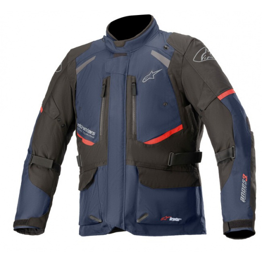 bunda ANDES DRYSTAR, TECH-AIR 5 kompatibilní, ALPINESTARS (tmavě modrá/černá/červená) 2024