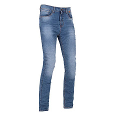 Moto kalhoty RICHA SECOND SKIN JEANS modré - zkrácené