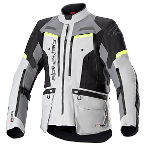 bunda BOGOTA PRO DRYSTAR, ALPINESTARS (šedá/tmavě šedá/černá/žlutá fluo) 2026 bunda BOGOTA PRO DRYSTAR, ALPINESTARS (šedá/tmavě šedá/černá/žlutá fluo) 2026